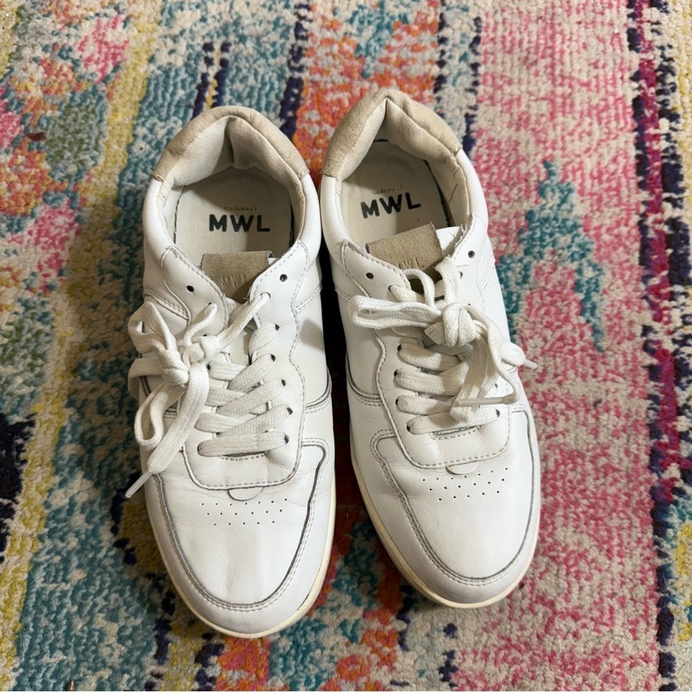 Madewell Court Sneakers in Colorblock Leather and Suede size 9 - Picture 3 of 7